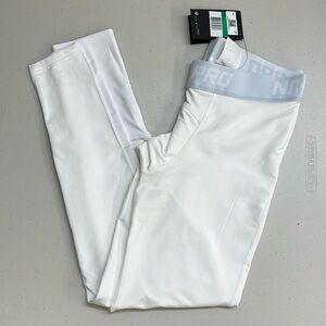 Nike Men Pro Therma Compression Tights Size L White/Grey NWT